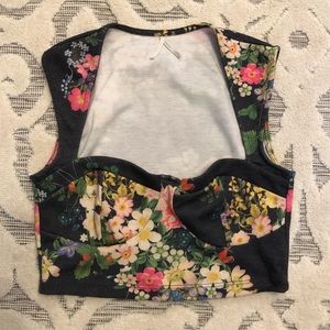 Solemio Floral Crop Top